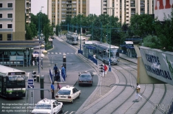 Viennaslide-05391111 Paris, moderne Straßenbahn T1 - Paris, Modern Tramway T1