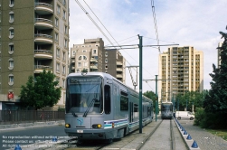 Viennaslide-05391118 Paris, moderne Straßenbahn T1 - Paris, Modern Tramway T1