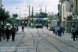 Viennaslide-05391119 Paris, moderne Straßenbahn T1 - Paris, Modern Tramway T1