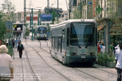 Viennaslide-05391122 Paris, moderne Straßenbahn T1 - Paris, Modern Tramway T1