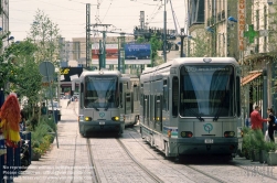 Viennaslide-05391123 Paris, moderne Straßenbahn T1 - Paris, Modern Tramway T1