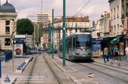 Viennaslide-05391131 Paris, moderne Straßenbahn T1 - Paris, Modern Tramway T1