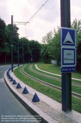 Viennaslide-05391134 Paris, moderne Straßenbahn T1 - Paris, Modern Tramway T1