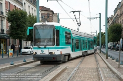 Viennaslide-05391237 Paris, Straßenbahn T1 in Saint-Denis - Paris, Tramway T1 in Saint-Denis