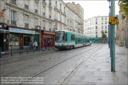 Viennaslide-05391264 Paris St-Denis, moderne Straßenbahn T1 // Paris St-Denis, Modern Tramway T1