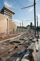 Viennaslide-05392060 Paris-Puteaux, Tramway T2, Baustelle - Paris-Puteaux, Tramway T2, Construction Site