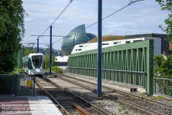 Viennaslide-05392259 Paris, Sevres, modern Tramway Line T2, Station Brimborion