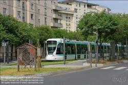 Viennaslide-05392264 Paris, moderne Straßenbahnlinie T2, Jacqueline Auriol // Paris, modern Tramway Line T2, Jacqueline Auriol