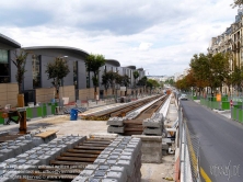 Viennaslide-05393034 Paris, Bau der Tramway Linie T3 - Paris, Construction of Modern Tramway Line T3