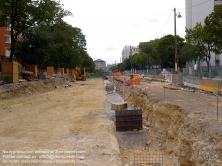 Viennaslide-05393047 Paris, Bau der Tramway Linie T3 - Paris, Construction of Modern Tramway Line T3