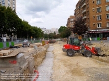 Viennaslide-05393048 Paris, Bau der Tramway Linie T3 - Paris, Construction of Modern Tramway Line T3