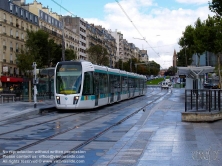 Viennaslide-05393072 Paris, moderne Tramway T3 - Paris, Modern Tramway T3