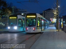 Viennaslide-05393144 Paris, moderne Tramway T3 - Paris, Modern Tramway T3