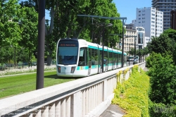 Viennaslide-05393228 Paris, moderne Tramway T3 - Paris, Modern Tramway T3