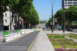 Viennaslide-05393237 Paris, moderne Tramway T3, Testpflanzung - Paris, Modern Tramway T3, Plantation Test