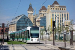 Viennaslide-05393605 Paris, moderne Tramway Linie T3bis, Grands Moulins