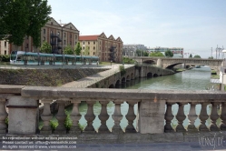 Viennaslide-05393608 Paris, moderne Tramway Linie T3bis, Canal St-Denis