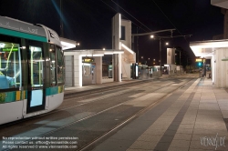 Viennaslide-05393618 Paris, moderne Tramway Linie T3bis, Porte de la Villette