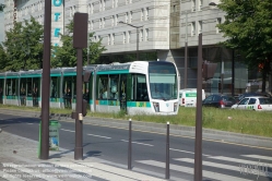 Viennaslide-05393619 Paris, moderne Tramway Linie T3bis, Porte de la Villette