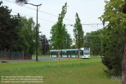 Viennaslide-05393625 Paris, moderne Tramway Linie T3bis, Butte du Chapeau Rouge