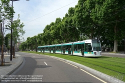 Viennaslide-05393628 Paris, moderne Tramway Linie T3bis, Porte de Lilas