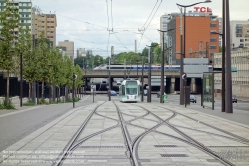 Viennaslide-05393637 Paris, moderne Tramway Linie T3bis, Porte de la Chapelle