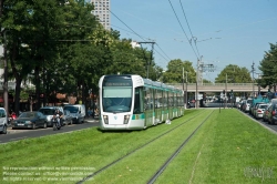 Viennaslide-05393646 Paris, moderne Tramway Linie T3bis, Porte de la Villette