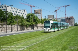 Viennaslide-05393652 Paris, moderne Straßenbahn T3 - Paris, modern Tramway T3