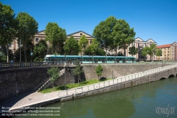 Viennaslide-05393660 Paris, Canal de Saint-Denis, Quai de la Gironde, Straßenbahn T3