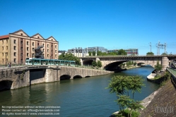 Viennaslide-05393662 Paris, Canal de Saint-Denis, Quai de la Gironde, Straßenbahn T3