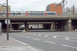 Viennaslide-05393901 Paris, moderne Tramway Linie T3bis, Porte de la Chapelle, vor dem Bau der Neubaustrecke