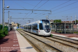 Viennaslide-05394131 Paris, moderne Straßenbahnlinie T4, Aulnay-sous-Bois // Paris, modern Tramway Line T4, Aulnay-sous-Bois