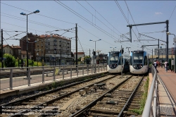 Viennaslide-05394133 Paris, moderne Straßenbahnlinie T4, Bondy  // Paris, modern Tramway Line T4, Bondy