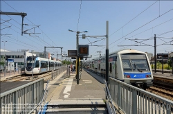 Viennaslide-05394135 Paris, moderne Straßenbahnlinie T4, Bondy  // Paris, modern Tramway Line T4, Bondy