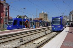 Viennaslide-05394136 Paris, moderne Straßenbahnlinie T4, Gargan  // Paris, modern Tramway Line T4, Gargan