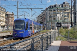 Viennaslide-05394137 Paris, moderne Straßenbahnlinie T4, Gargan  // Paris, modern Tramway Line T4, Gargan