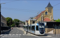 Viennaslide-05394144 Paris, moderne Straßenbahnlinie T4, Rue 8 Mai 1945 // Paris, modern Tramway Line T4, Rue 8 Mai 1945