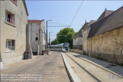Viennaslide-05394145 Paris, moderne Straßenbahnlinie T4, Rue de l'Eglise // Paris, modern Tramway Line T4, Rue de l'Eglise