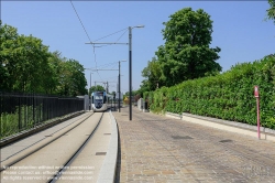 Viennaslide-05394148 Paris, moderne Straßenbahnlinie T4, Rue de l'Eglise // Paris, modern Tramway Line T4, Rue de l'Eglise