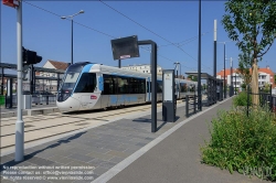 Viennaslide-05394155 Paris, moderne Straßenbahnlinie T4, Hopital de Montfermeil // Paris, modern Tramway Line T4, Hopital de Montfermeil