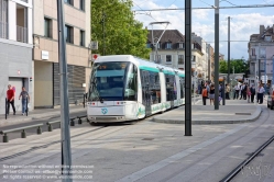 Viennaslide-05395111 Paris, Tramway, Spurbus Linie T5, Marché Saint Denis