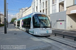 Viennaslide-05395113 Paris, Tramway, Spurbus Linie T5, Marché Saint Denis