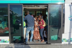 Viennaslide-05395115 Paris, Tramway, Spurbus Linie T5, Marché Saint Denis