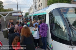 Viennaslide-05395117 Paris, Tramway, Spurbus Linie T5, Marché Saint Denis