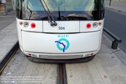 Viennaslide-05395119 Paris, Tramway, Spurbus Linie T5, Marché Saint Denis