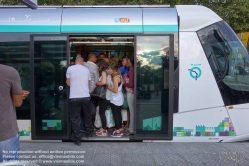 Viennaslide-05395120 Paris, Tramway, Spurbus Linie T5, Marché Saint Denis