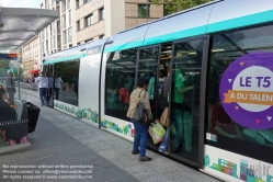 Viennaslide-05395121 Paris, Tramway, Spurbus Linie T5, Marché Saint Denis