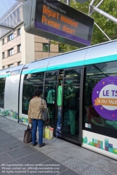 Viennaslide-05395122 Paris, Tramway, Spurbus Linie T5, Marché Saint Denis