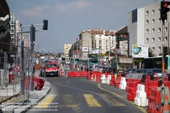 Viennaslide-05397004 Paris, Bau der Tramway Linie T7, Villejuif