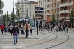 Viennaslide-05399103 Paris, moderne Straßenbahn Porte de Choisy-Orly, Linie T9 // Paris, modern Tramway Porte de Choisy-Orly, Line T9